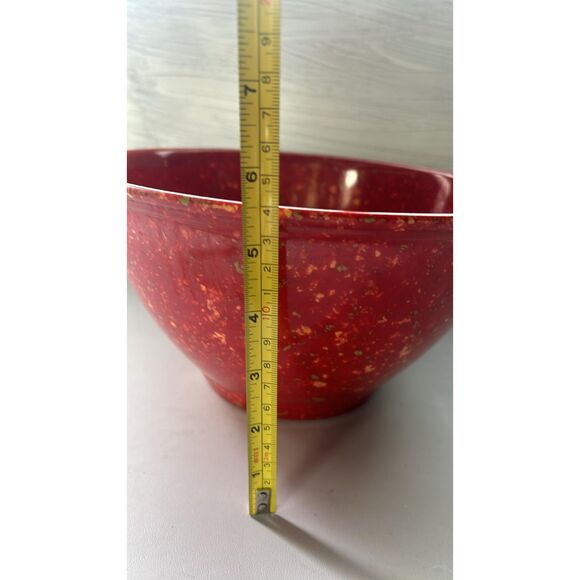 Rachael Ray 4 Qt.  Melamine Garbage Bowl Red - Picture 3 of 5
